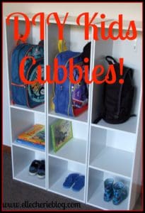 DIY Kids Cubbies