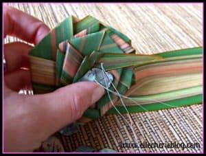 How to make flax flowers Step 11