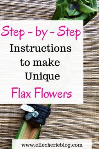 Step by step instructions to make unique flax flowers