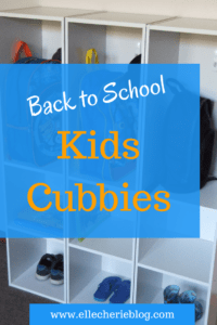 Back to school kids cubbies