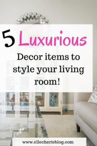 5 Luxurious Decor Items to style your living room