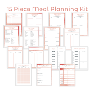15 piece Meal Plan in Blush Apricot